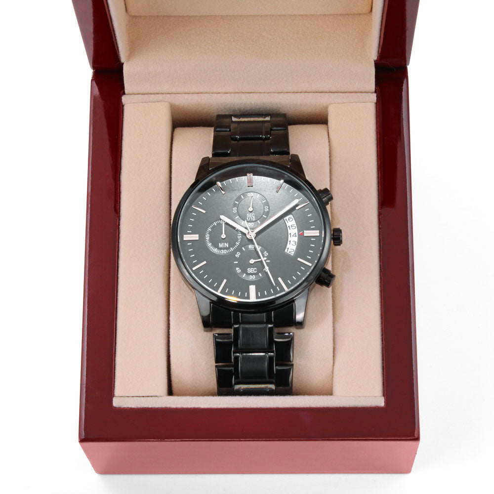 Customized black watch